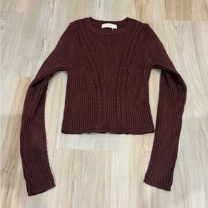 Qinsen Ribbed Knit Sweater